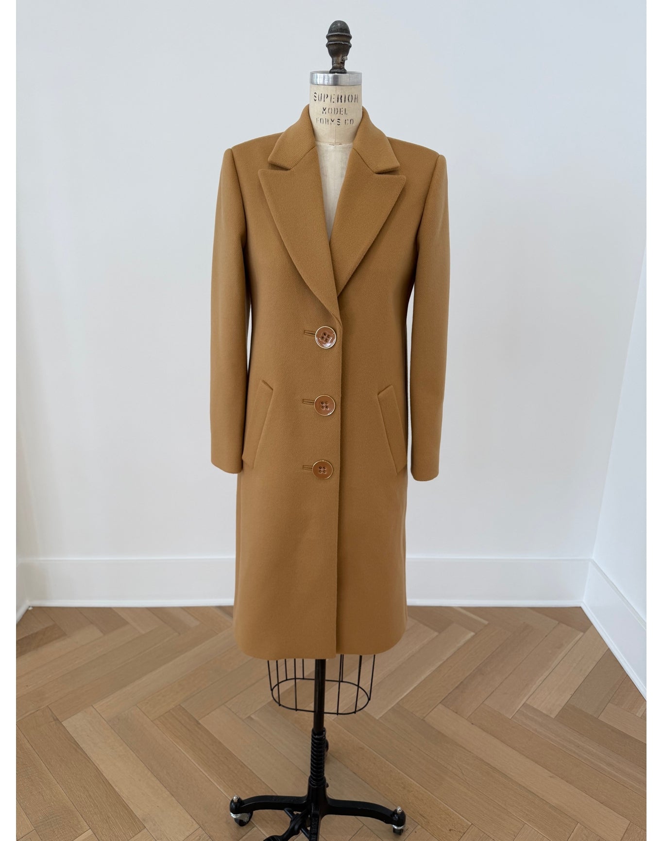 Single Breasted Coat | Tan