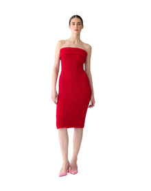Strapless Mini Dress | Scarlet