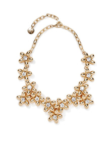 Flower Cluster Necklace | Gold
