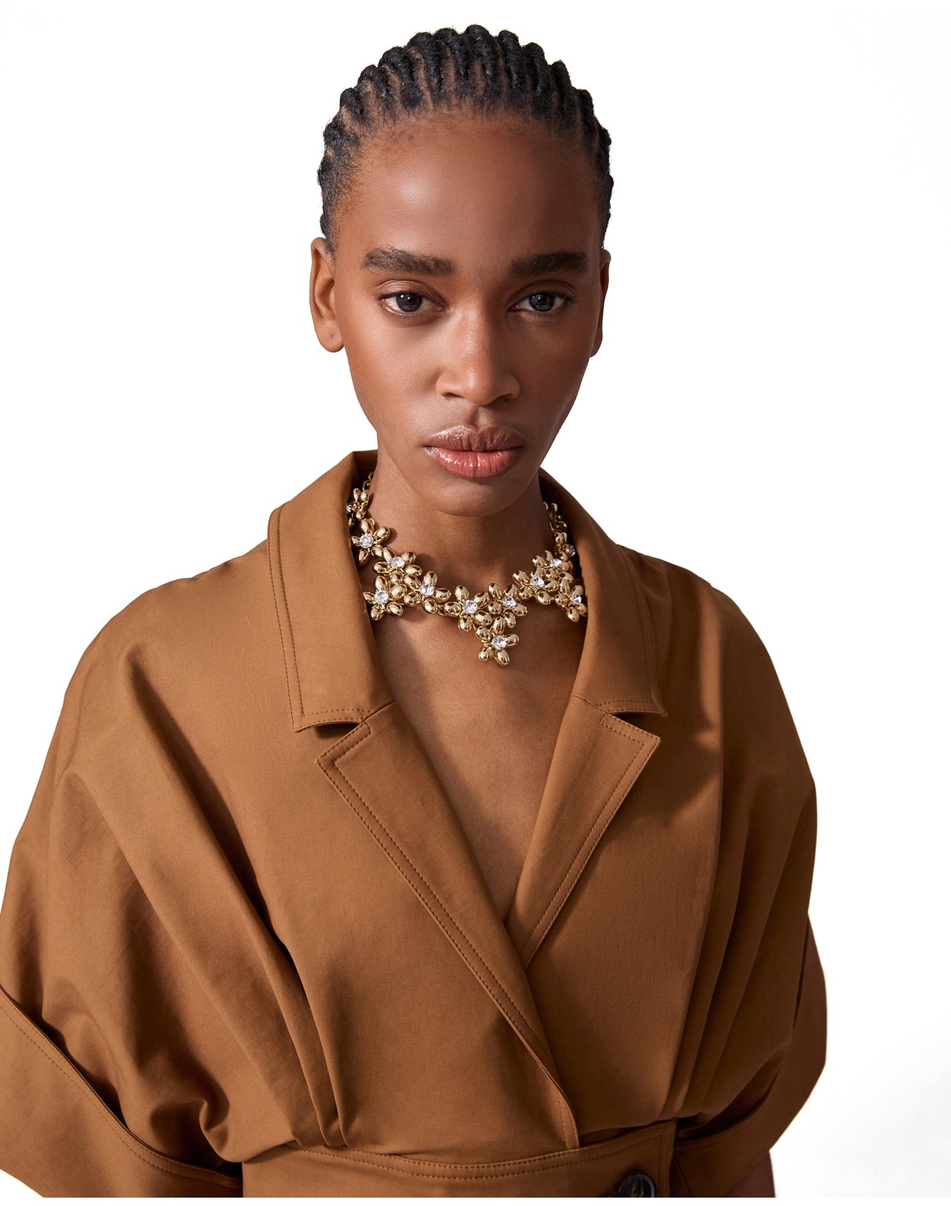 Flower Cluster Necklace | Gold