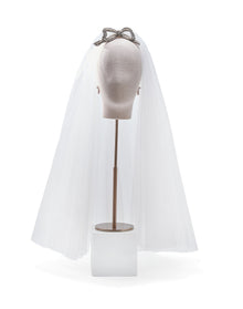 Embroidered Veil | White