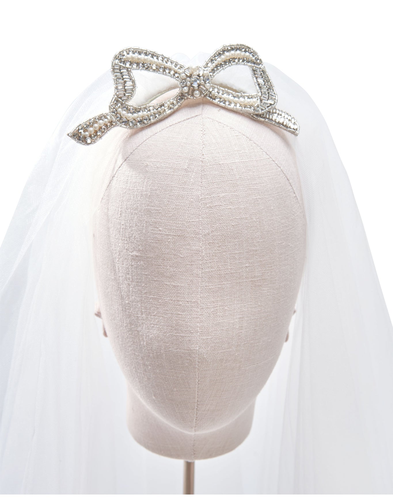 Embroidered Veil | White