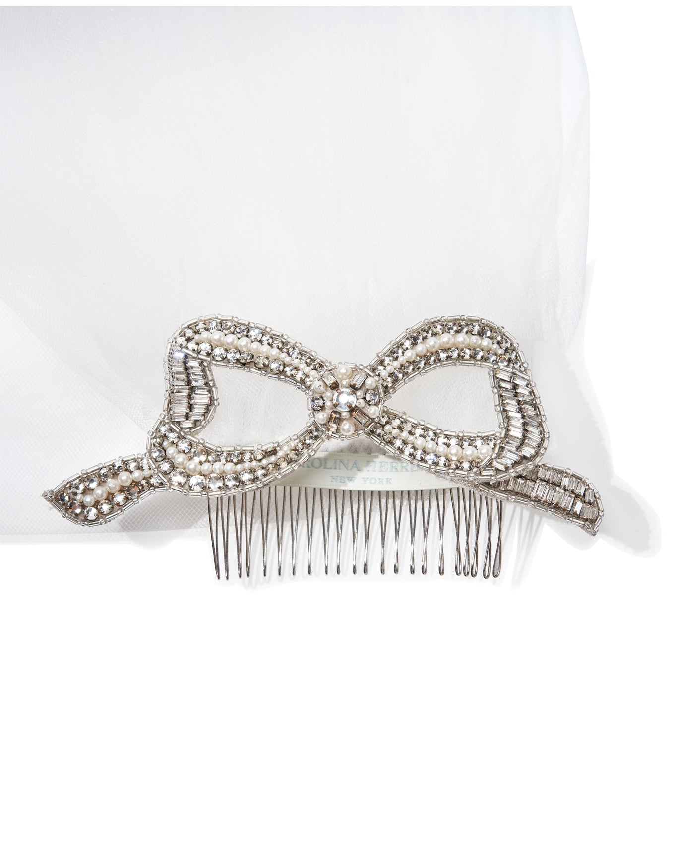Embroidered Veil | White