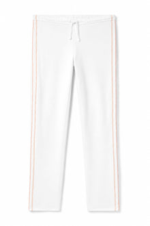 Women | Vintage Orange Stitched Sweatpant | White
