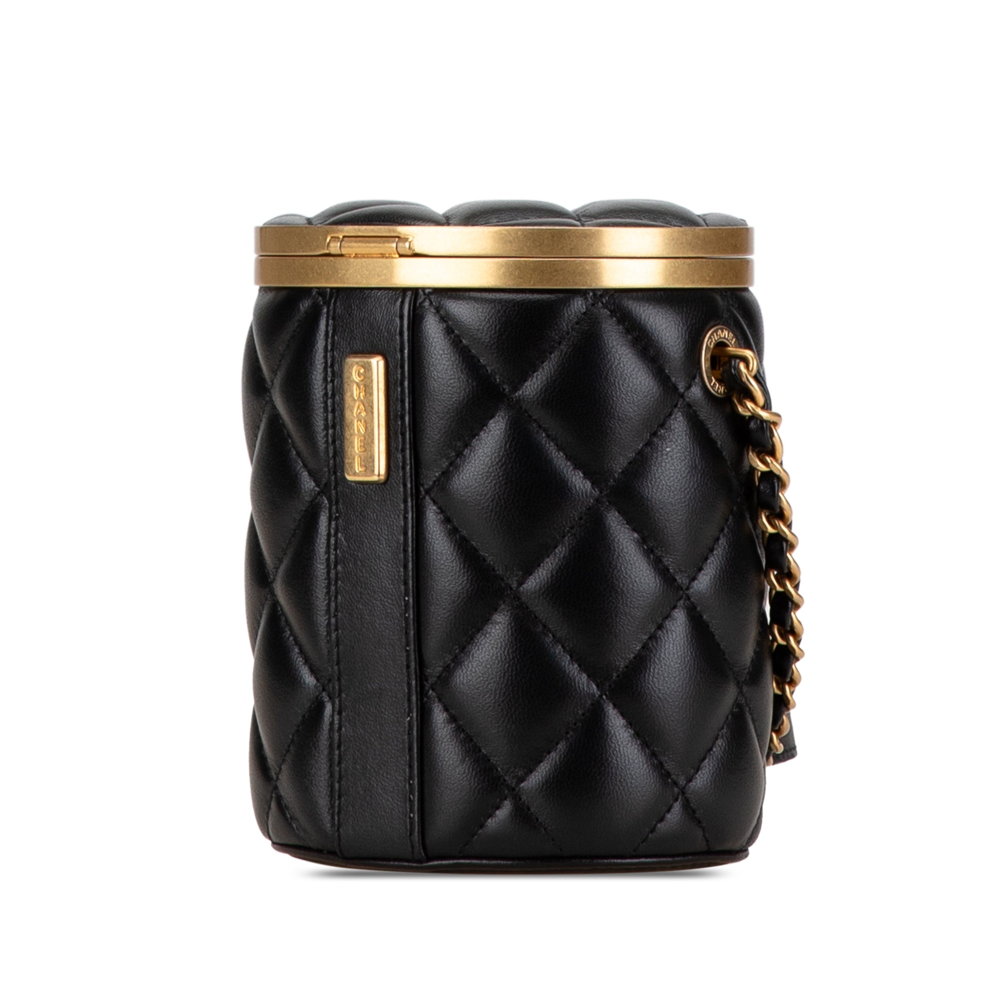 Chanel | Pre-Owned Mini Lambskin Crown Box Bag | Black