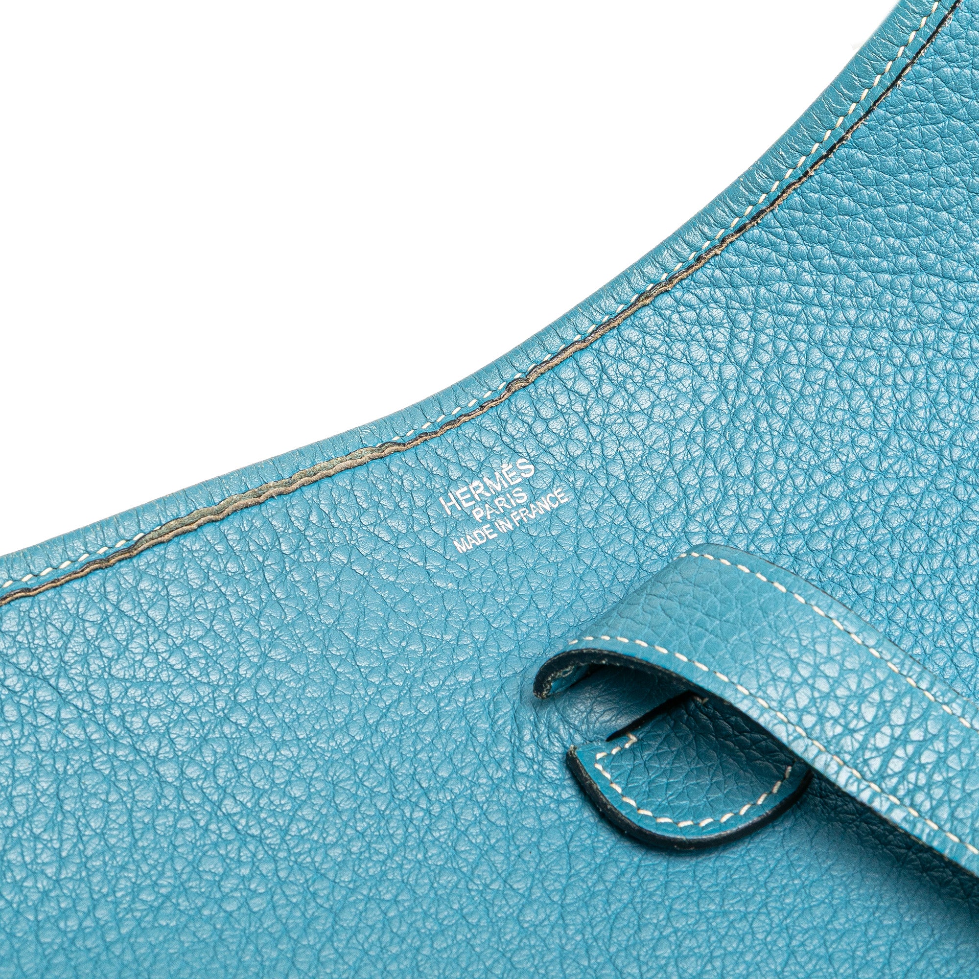 Hermes | Pre-Owned Clemence Evelyne II GM | Blue/Light Blue
