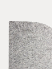 Girl | Cashmere Hood For Girls | Heathered Gray