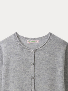 Girl | Heathered Gray Cardigan | Heathered Gray