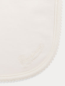 Unisex | Avibis Embroidered Organic Cotton Bib | Gray Blue