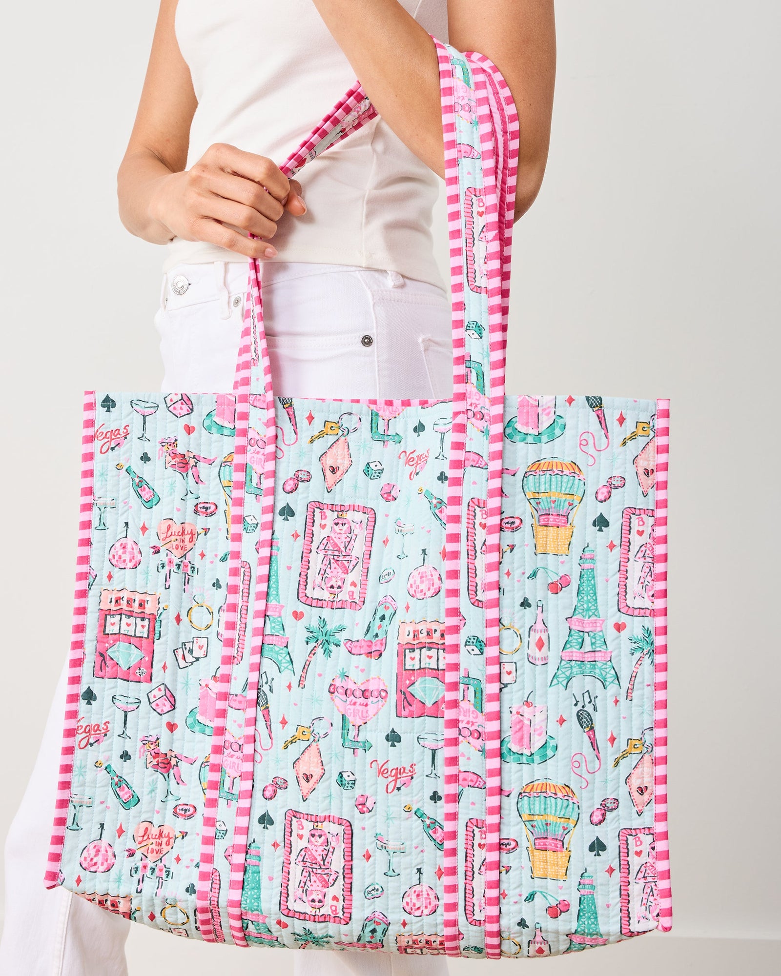 Viva Las Vegas - The Traveler Tote - Mint - Printfresh