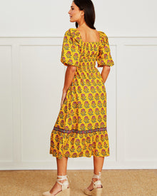 Countryside Drives - Skip Ahead Midi Dress - Sunlit Room - Printfresh
