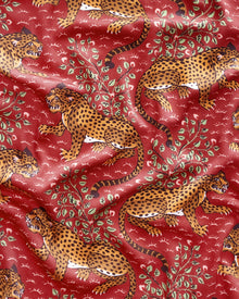 Bagheera - Tall Eco Satin Long PJ Set - Scarlet - Printfresh