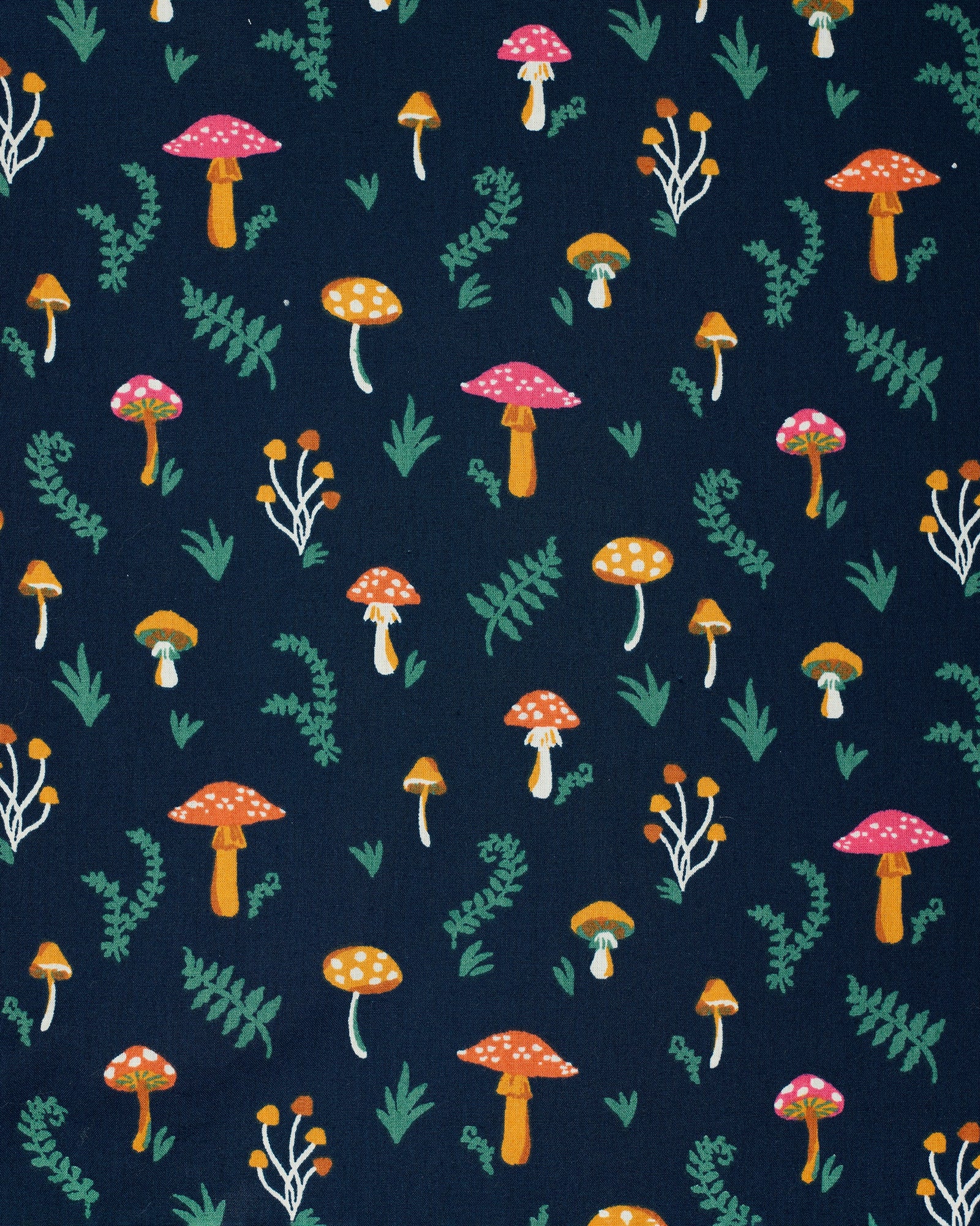 Mushroom Medley - Night Sky Blouse - Navy - Printfresh