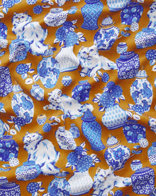 Fancy Cat - Eco Satin Friday Set - Tobacco - Printfresh