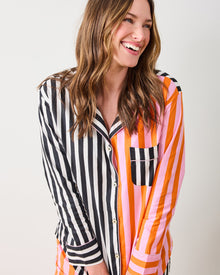 Showtime Stripes - Long PJ Set - Skeleton Candy - Printfresh