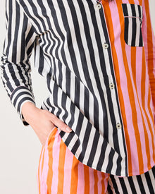 Showtime Stripes - Long PJ Set - Skeleton Candy - Printfresh