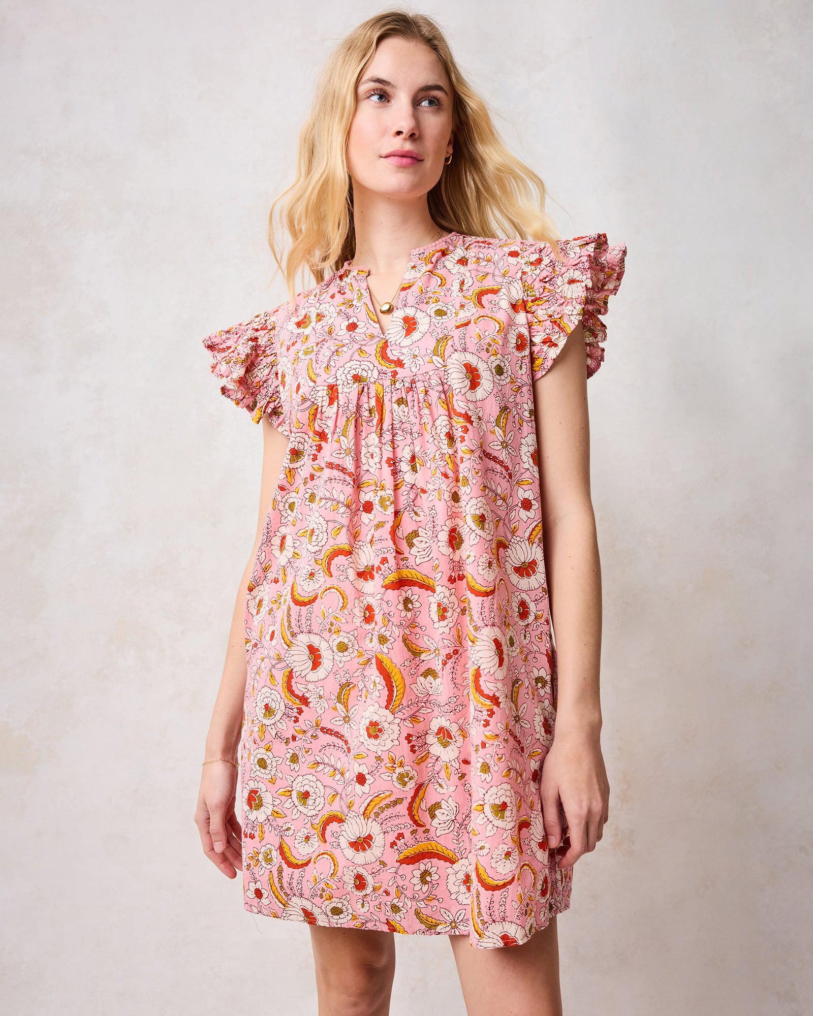India Bloom - Royal Dress - Soft Rose - Printfresh