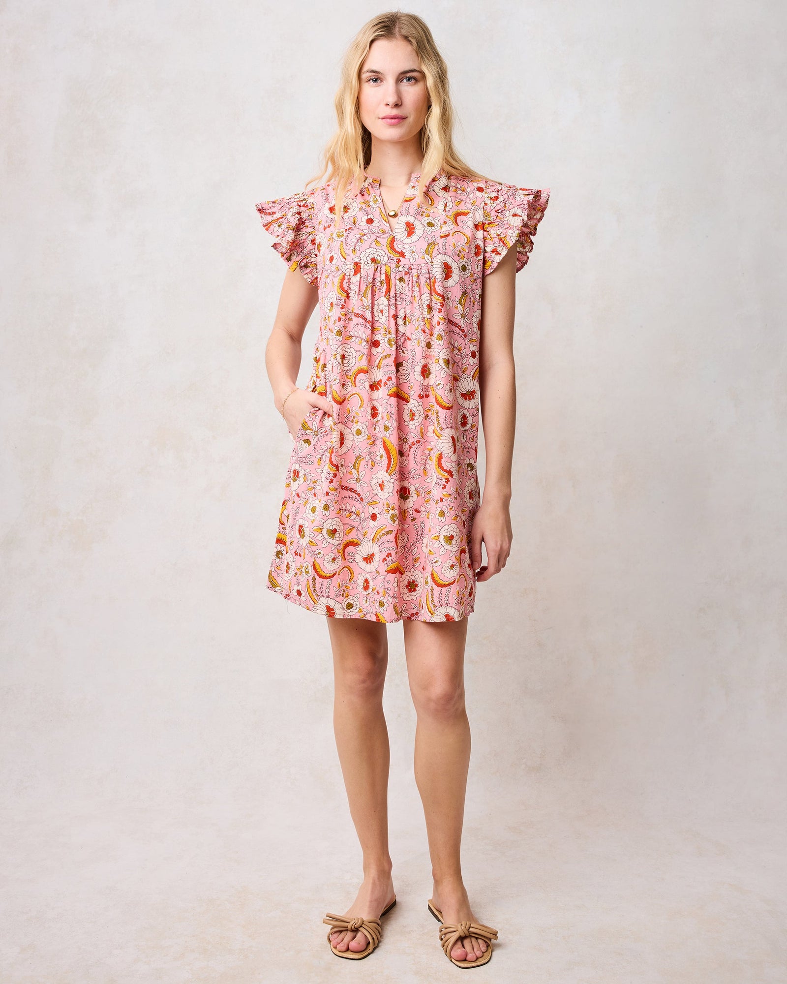 India Bloom - Royal Dress - Soft Rose - Printfresh