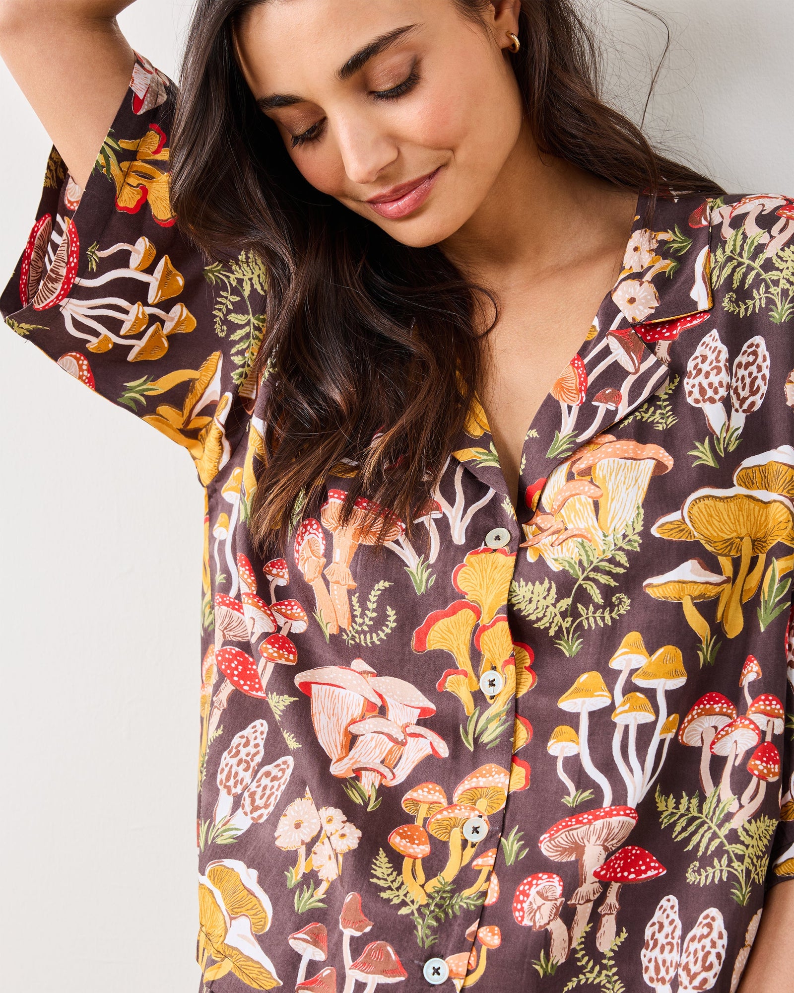 Mushroom Medley - Eco Satin Wildest Dreams Set - Truffle - Printfresh