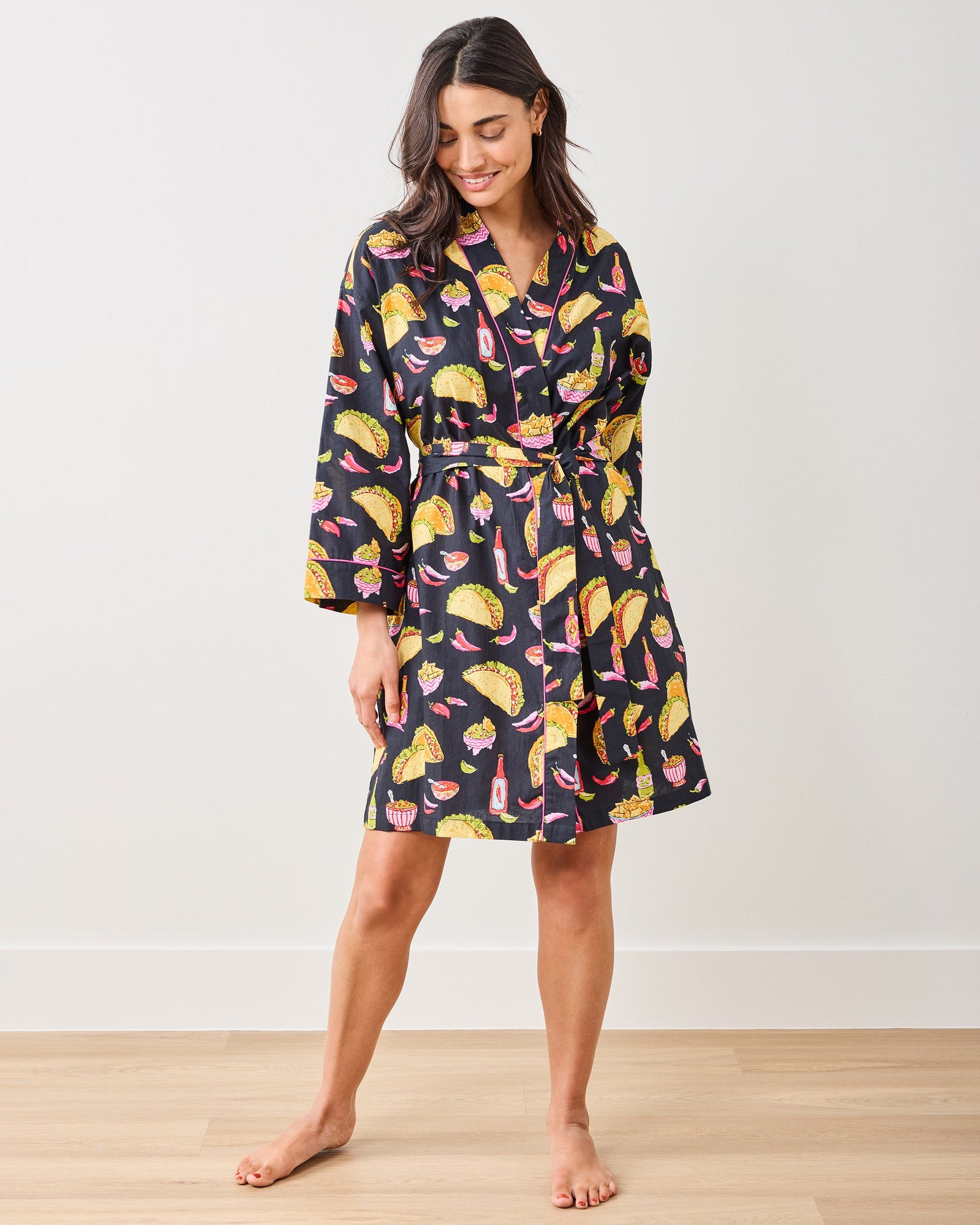 Guac On - Getting Ready Robe - Lava Rock - Printfresh