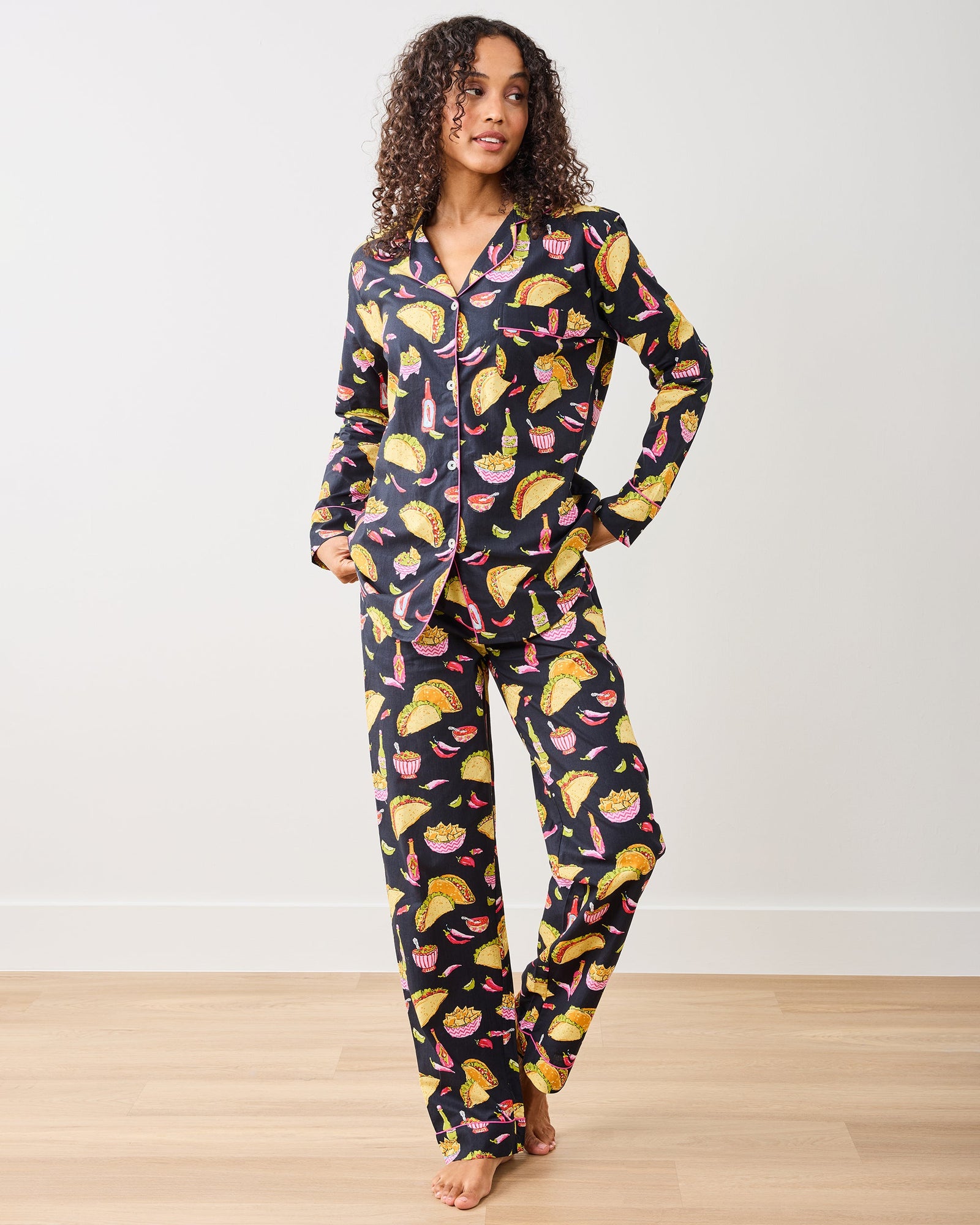 Guac On - Long PJ Set - Lava Rock - Printfresh