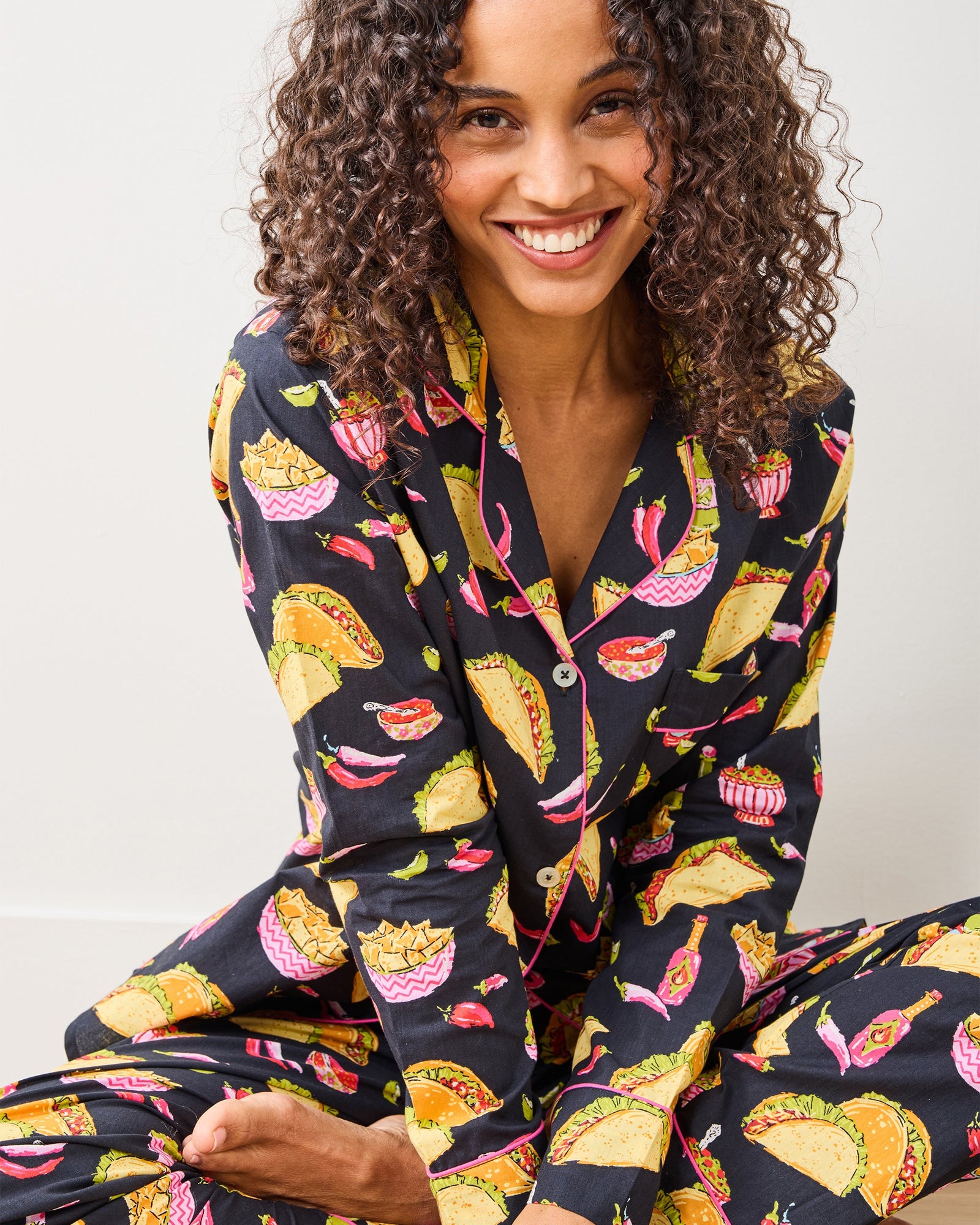 Guac On - Long PJ Set - Lava Rock - Printfresh