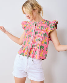 Leopard Mirage - Katie Blouse - Pink Palace - Printfresh