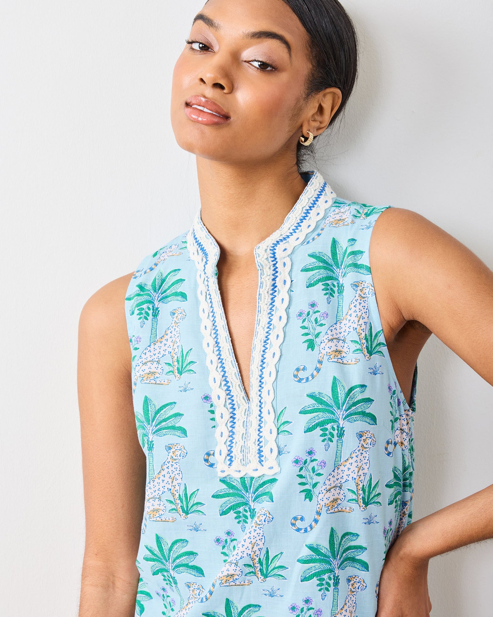 Leopard Mirage - Ocean View Shift - Oasis Sky - Printfresh