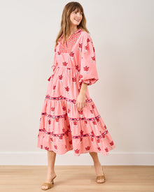 Tulip Bloom - Coconut Cafe Dress - French Pink - Printfresh