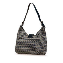 Fendi | Pre-Owned Zucchino Canvas Shoulder Bag | Gray