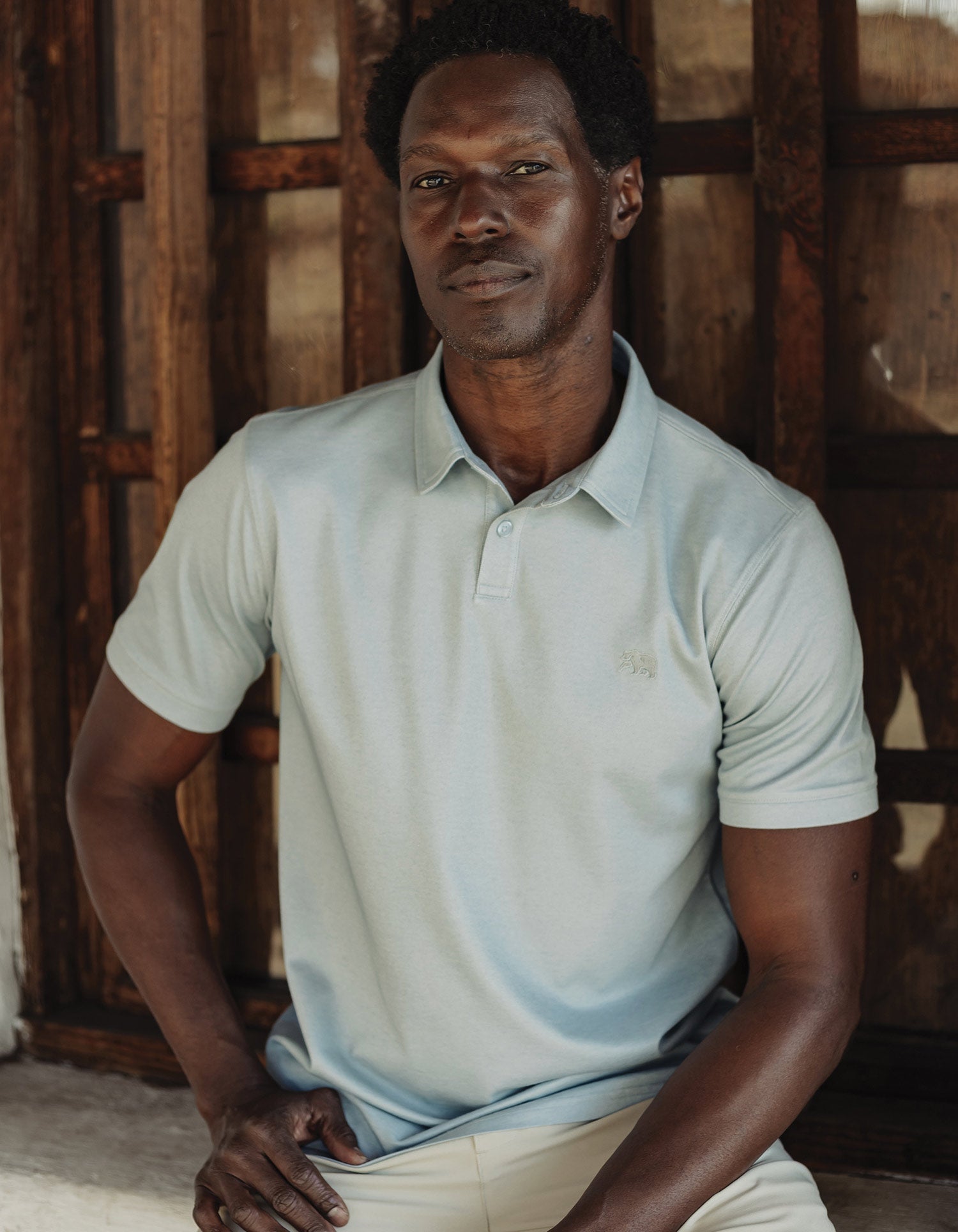 Men | Performance Pique Polo | Sea Glass