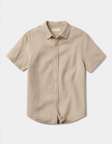Men | Kalo Short Sleeve Button Up | Pumice