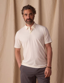 Men | LuxeJersey Polo | Ivory