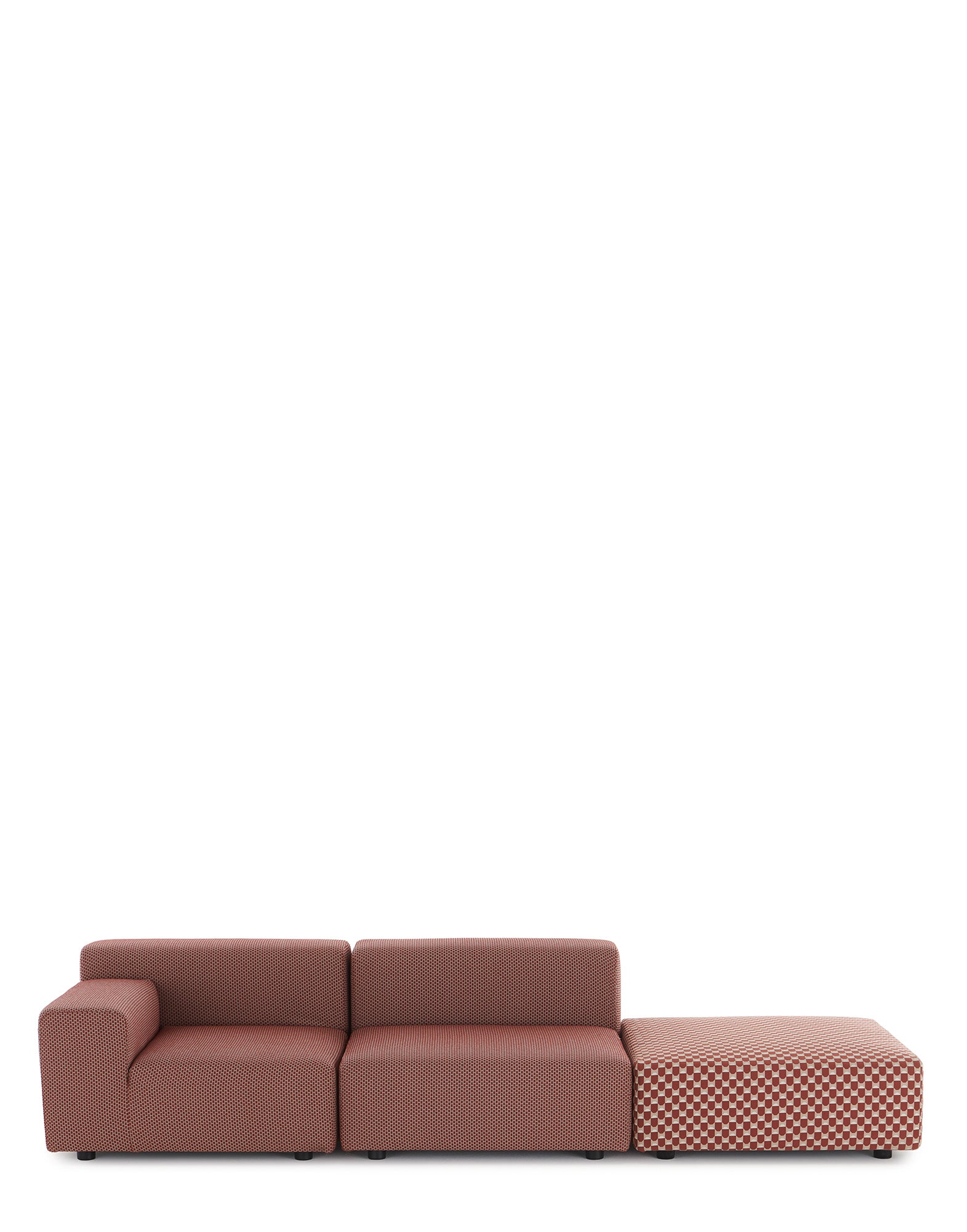 Plastics Outdoor Sofa - Left Arm | Single | Rust