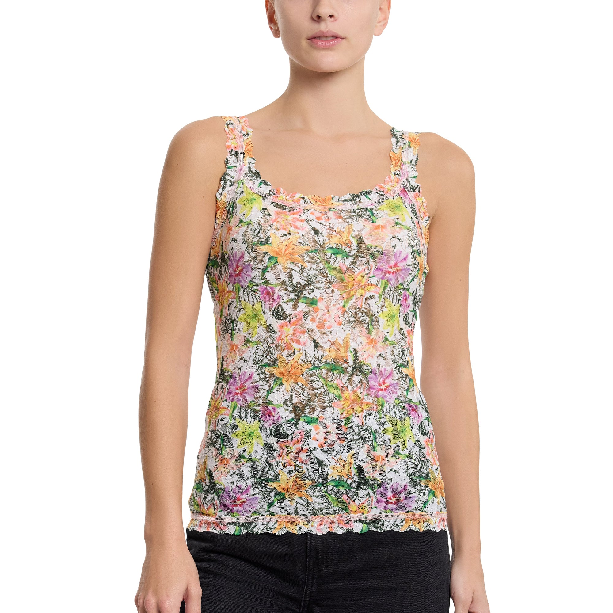 Signature Lace Unlined Camisole | Botany (White)