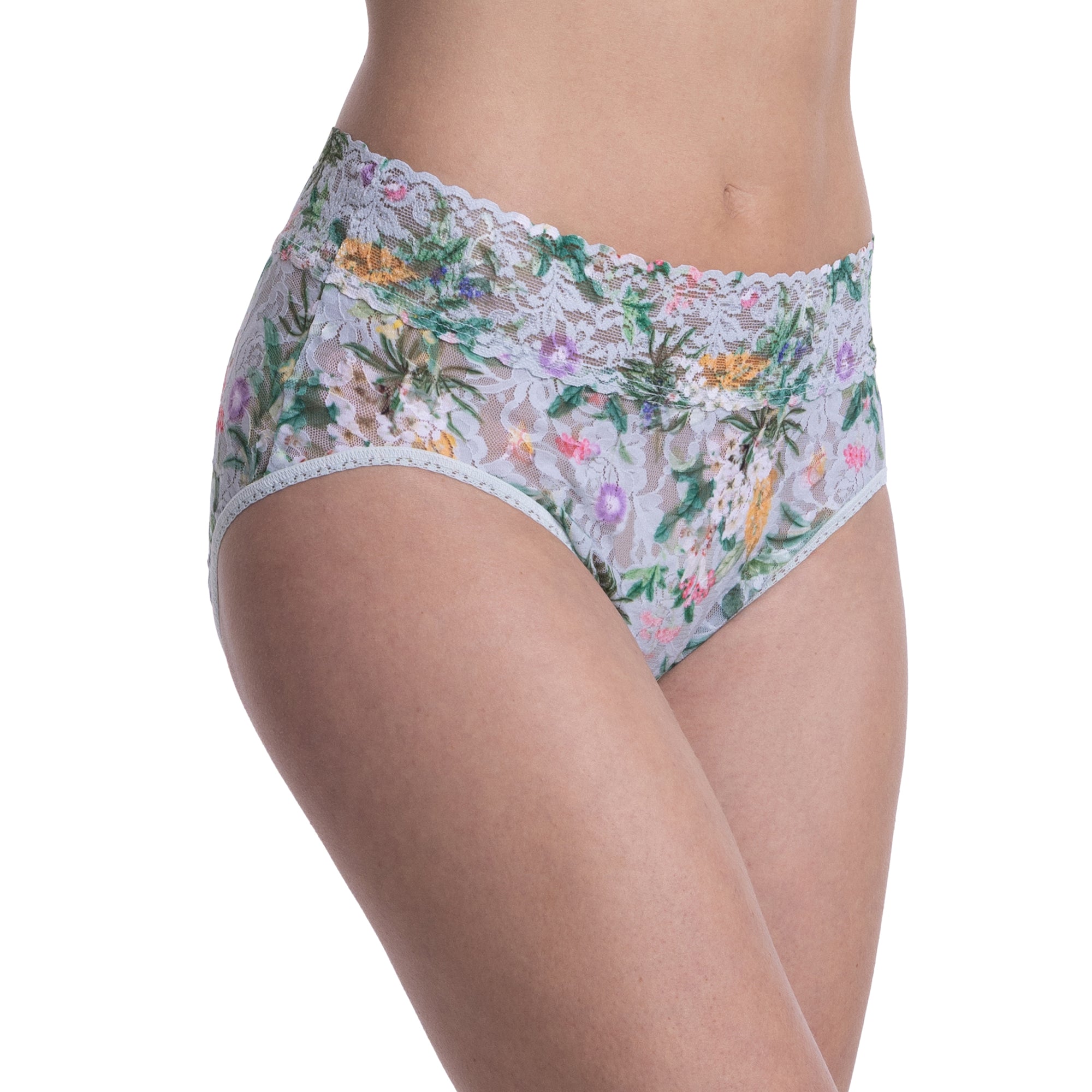 Signature Lace French Brief | Floriculture (Green)