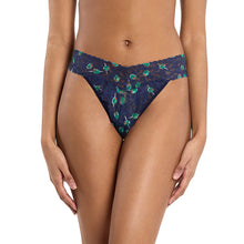 Signature Lace Original Rise Thong | Olive You - Maritime
