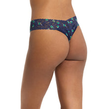Signature Lace Original Rise Thong | Olive You - Maritime