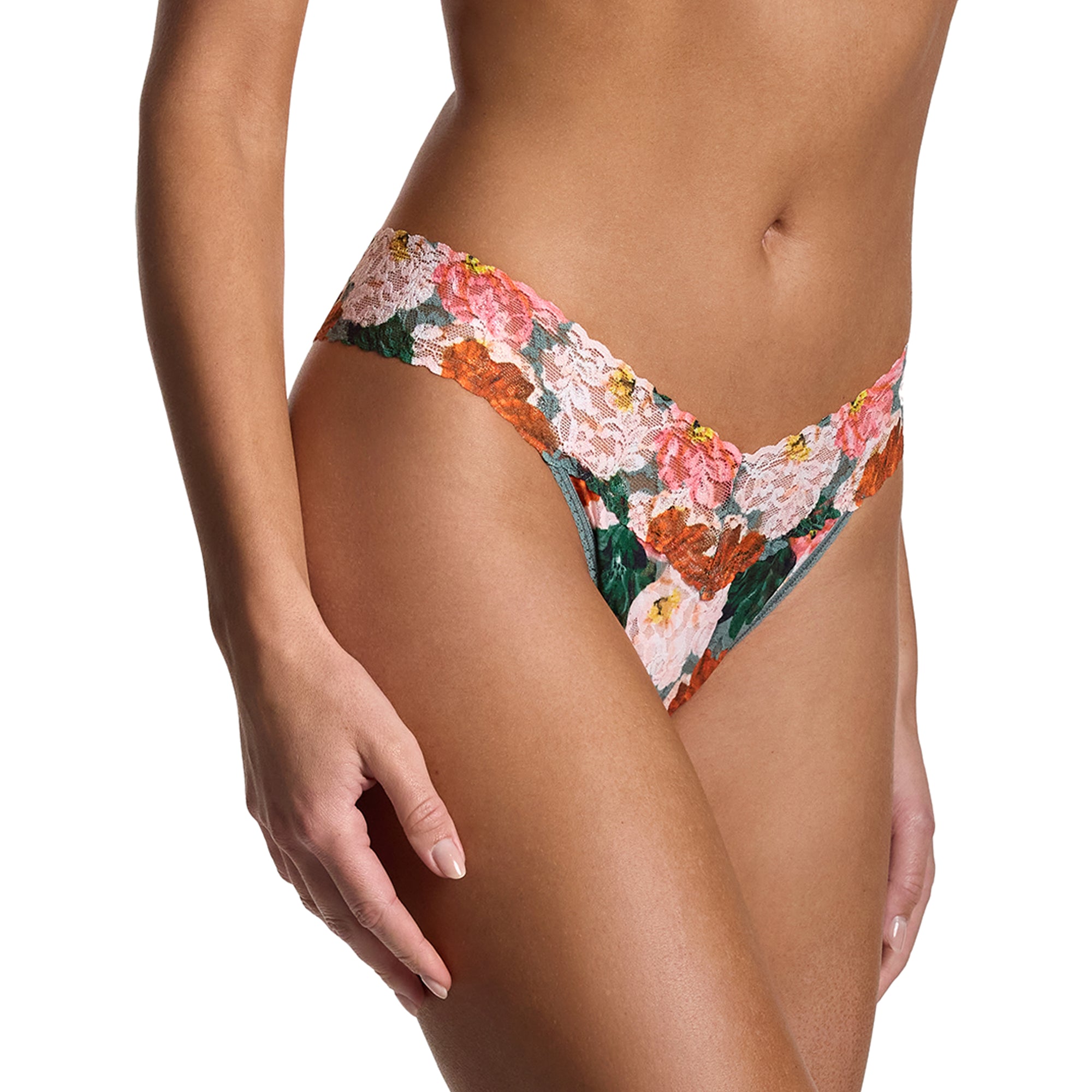 Signature Lace Original Rise Thong | Paint Me Like... (Green)