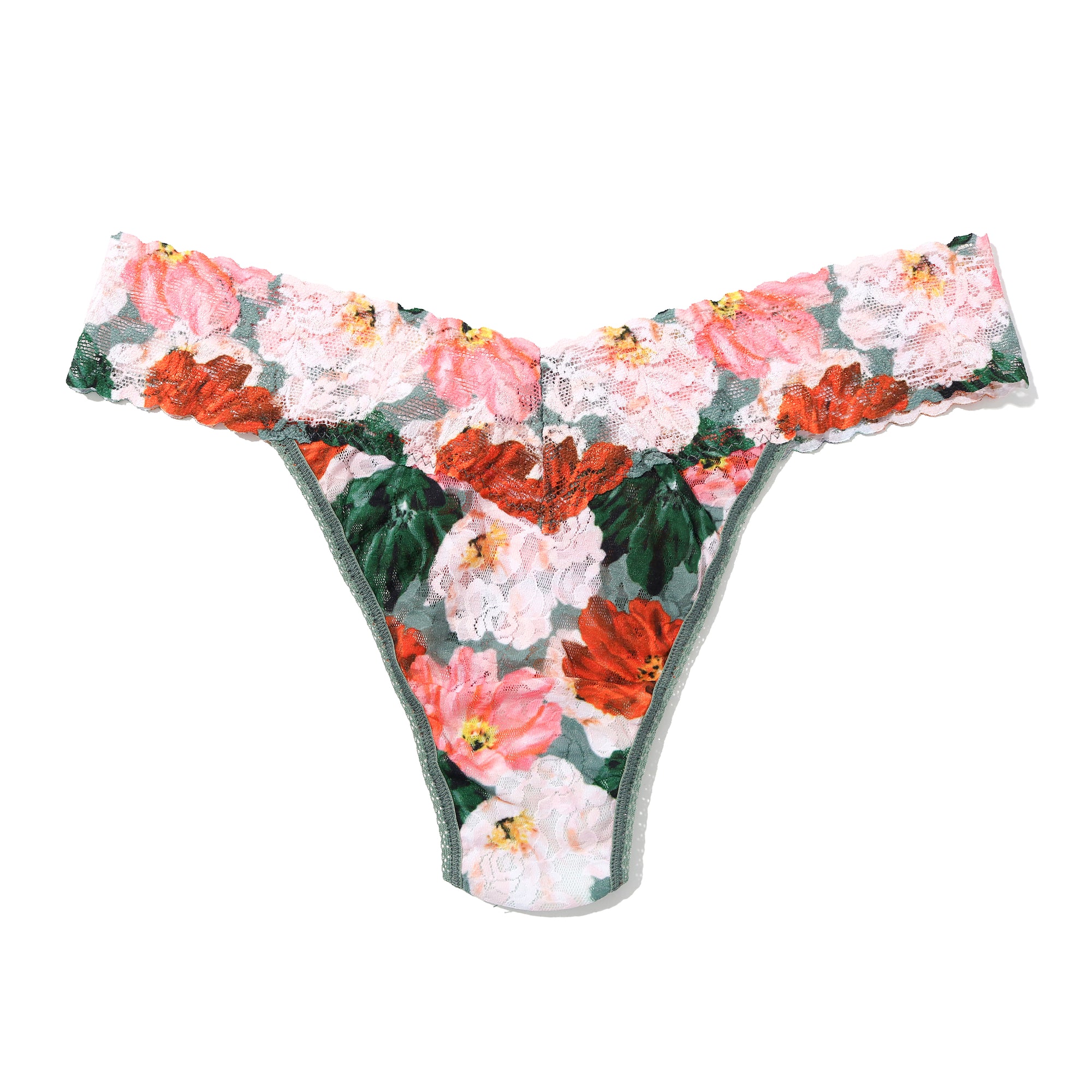 Signature Lace Original Rise Thong | Paint Me Like... (Green)