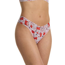 Signature Lace Original Rise Thong | With Love (White)