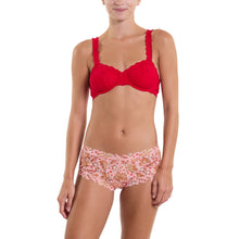 Signature Lace Balconette Bra | Red