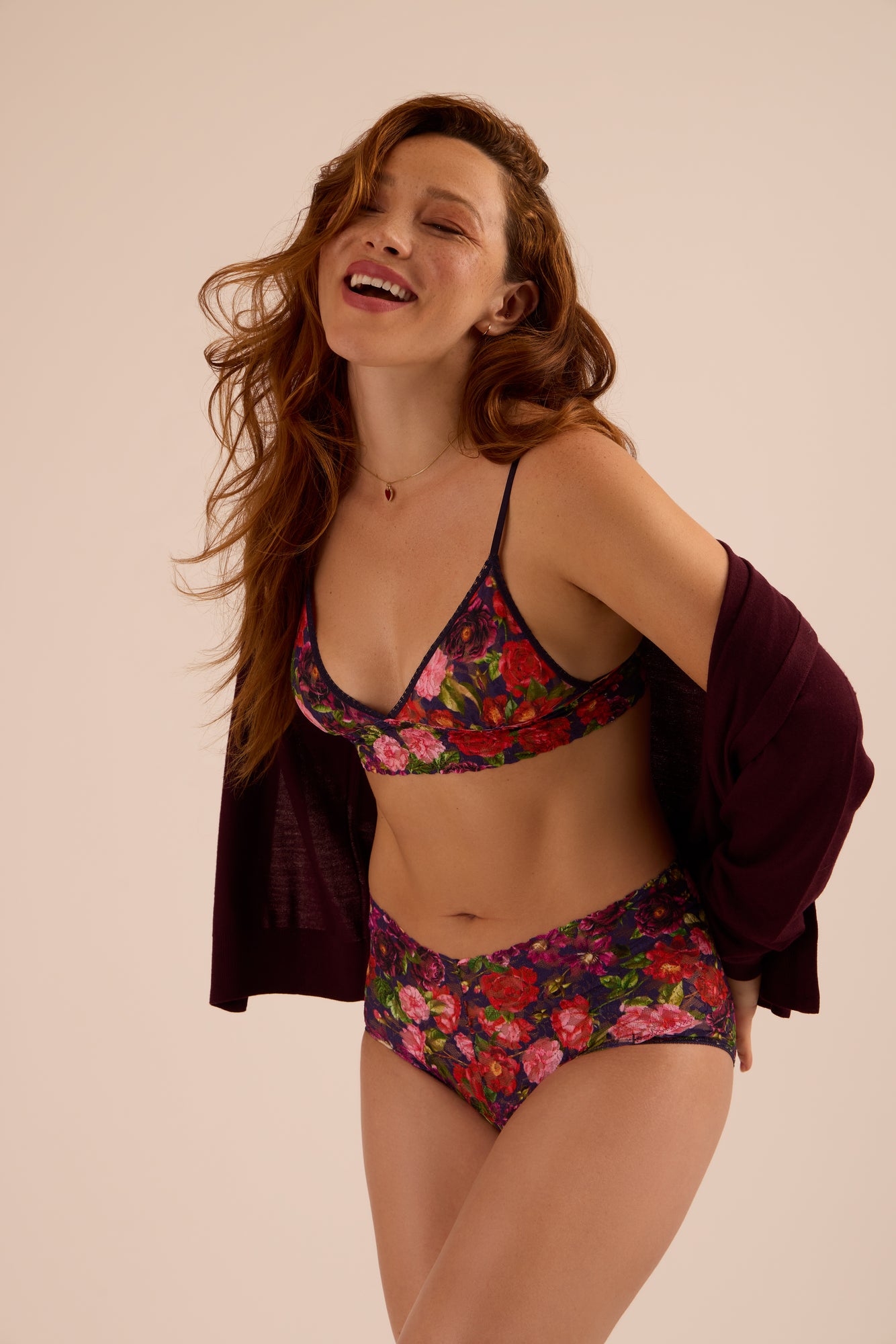 Retro Lace V-Kini | Winters Tale (Navy)