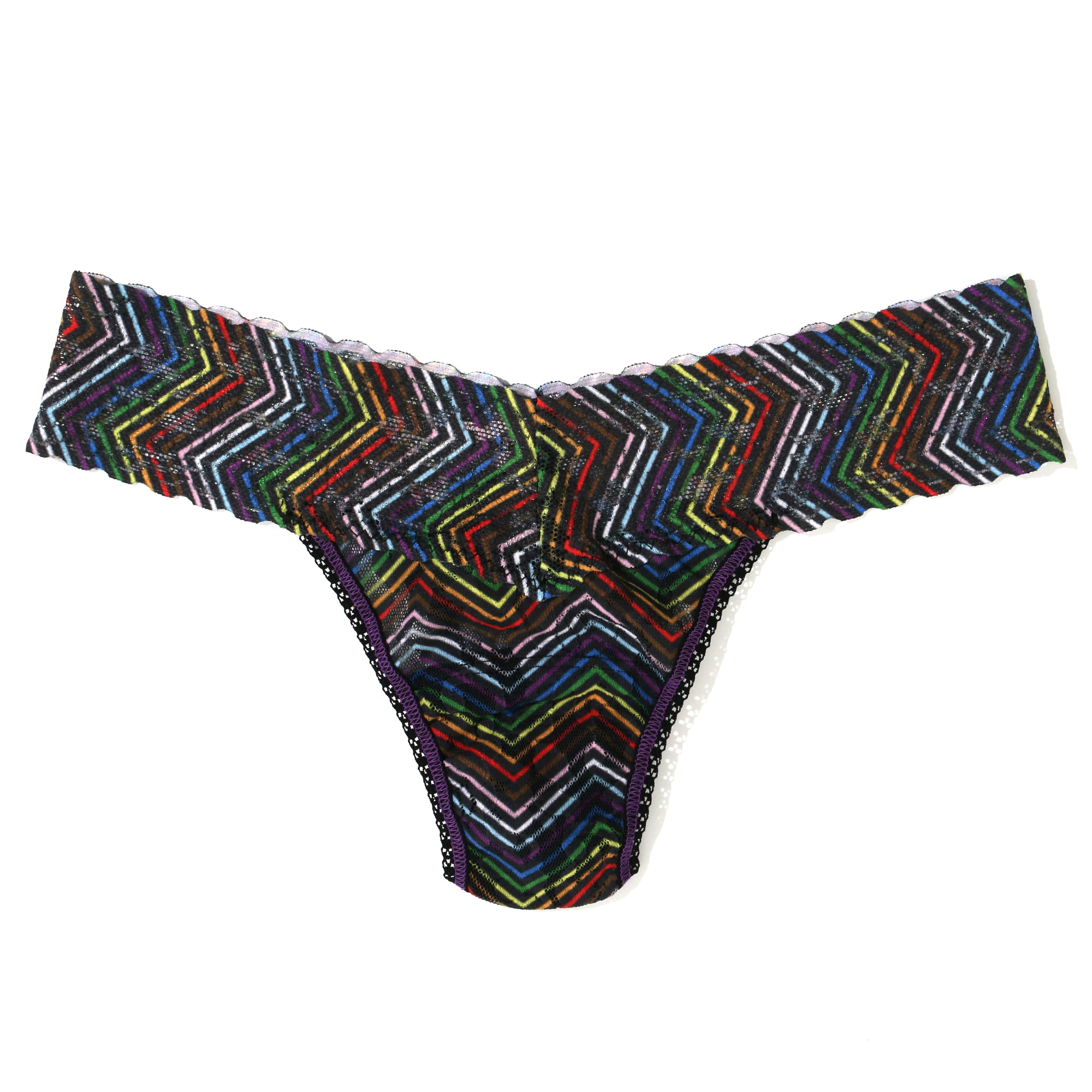 Petite Signature Lace Low Rise Thong | Up All Night
