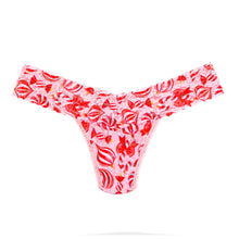 Signature Lace Low Rise Thong | Ornamint (Pink)