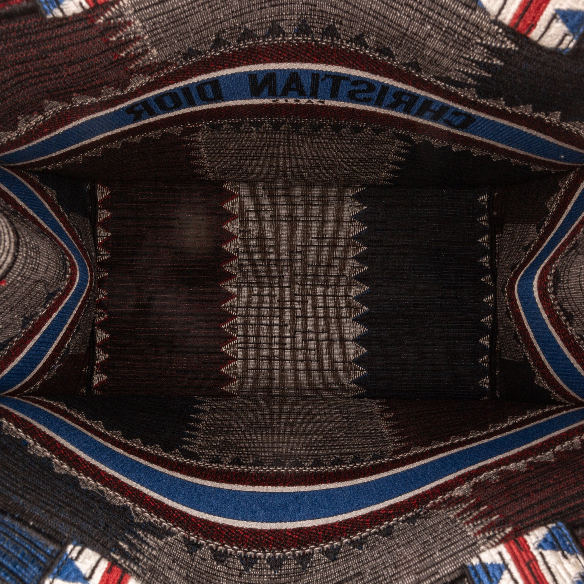 Dior | Pre-Owned Large French Flag Book Tote - I | Blue