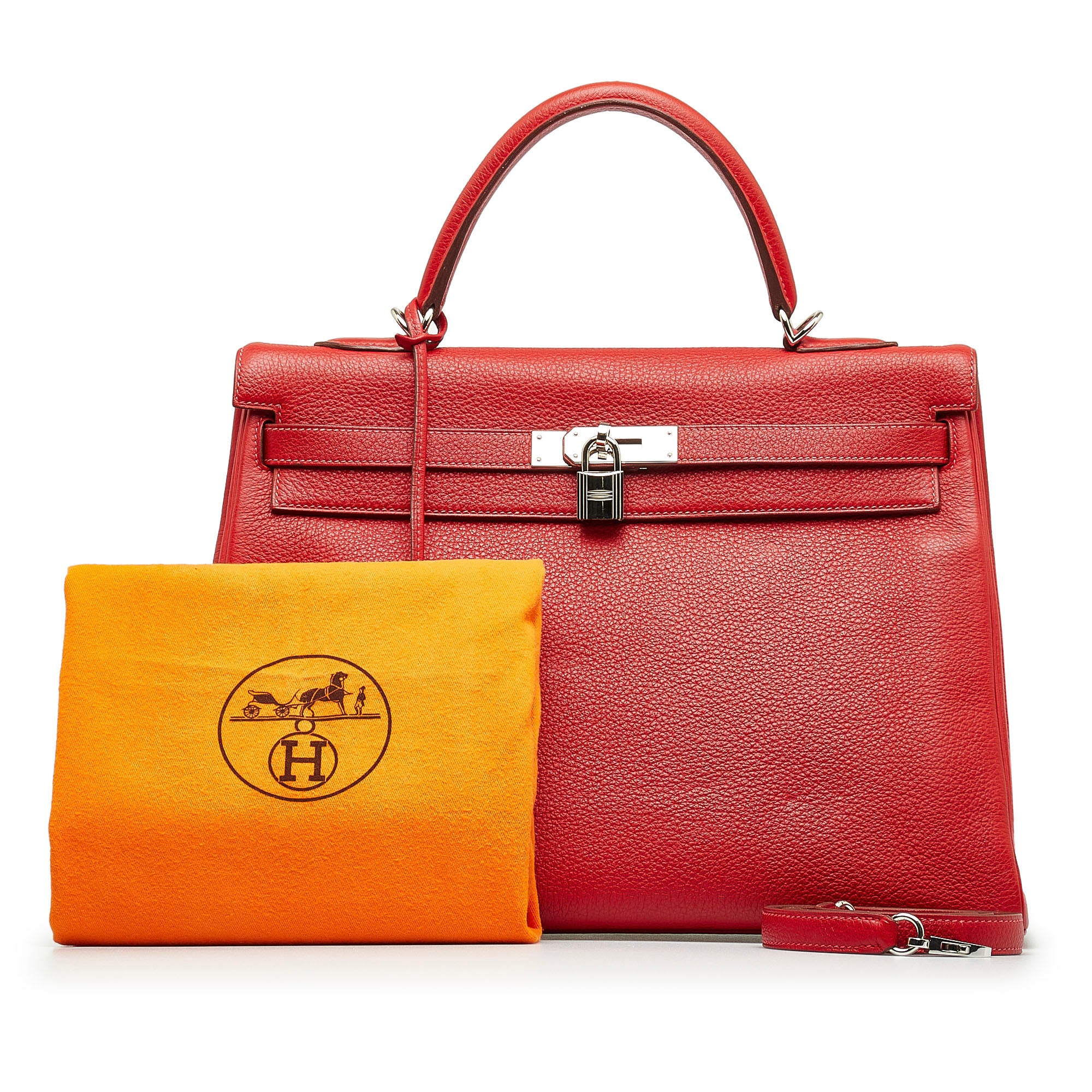 Hermes | Pre-Owned Togo Kelly 35 | Red