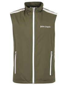 Palm Angels | Men | Classic Logo Vest | Military Green x Off White