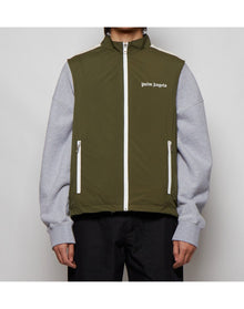 Palm Angels | Men | Classic Logo Vest | Military Green x Off White