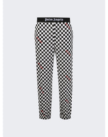 Palm Angels | Men | Damier Check Print Easy Pants | Grey